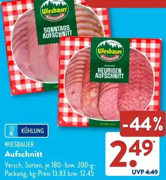 Aldi Süd WIESBAUER Aufschnitt Angebot
