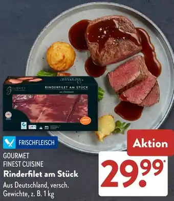 Aldi Süd GOURMET FINEST CUISINE Rinderfilet am Stück Angebot