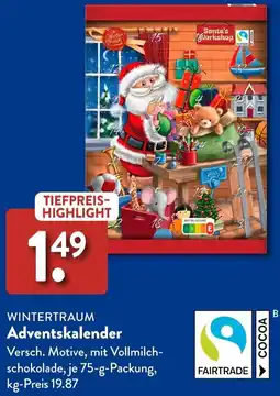 Aldi Süd WINTERTRAUM Adventskalender Angebot