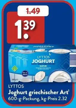 Aldi Süd LYTTOS Joghurt griechischer Art Angebot