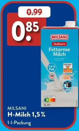 Aldi Süd MILSANI H-Milch 1,5% Angebot