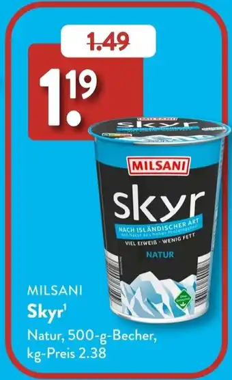 Aldi Süd MILSANI Skyr Angebot