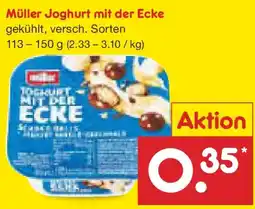 Netto Marken-Discount Müller Joghurt mit der Ecke Angebot