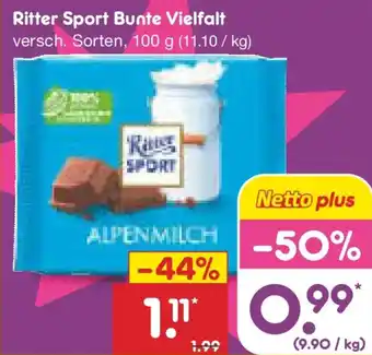 Netto Marken-Discount Ritter Sport Bunte Vielfalt Angebot