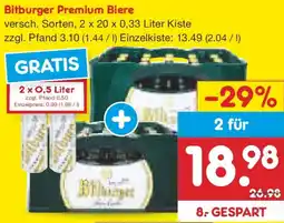 Netto Marken-Discount Bitburger Premium Biere Angebot