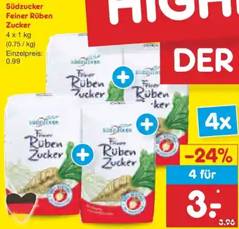 Netto Marken-Discount Südzucker Feiner Rüben Zucker Angebot