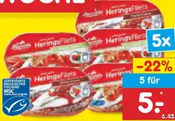 Netto Marken-Discount Hawesta Heringsfilets in Creme Angebot