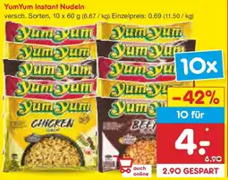 Netto Marken-Discount YumYum Instant Nudeln Angebot