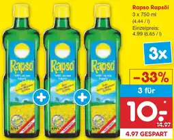 Netto Marken-Discount Rapso Rapsöl Angebot