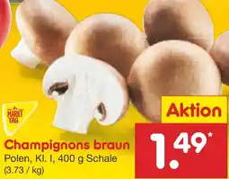 Netto Marken-Discount MARKT TAG Champignons braun Angebot