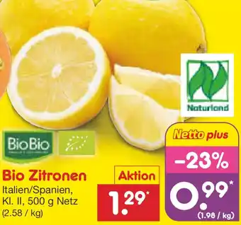 Netto Marken-Discount Bio Zitronen Angebot