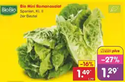 Netto Marken-Discount Bio Mini Romanasalat Angebot
