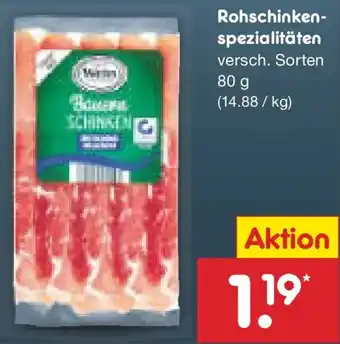 Netto Marken-Discount Rohschinkenspezialitäten Angebot
