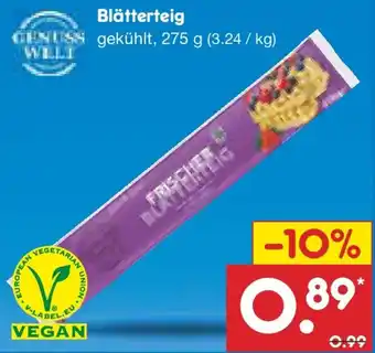 Netto Marken-Discount Blätterteig Angebot