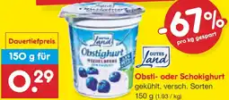 Netto Marken-Discount GUTES Land Obsti- oder Schokighurt Angebot
