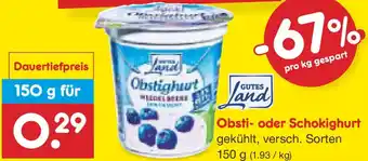 Netto Marken-Discount GUTES Land Obsti- oder Schokighurt Angebot