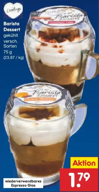 Netto Marken-Discount Barista Dessert Angebot