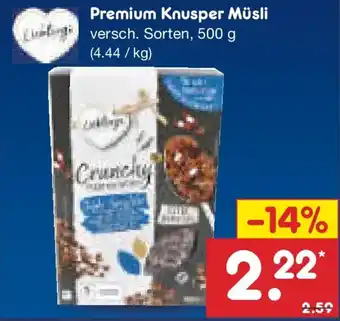 Netto Marken-Discount Premium Knusper Müsli Angebot