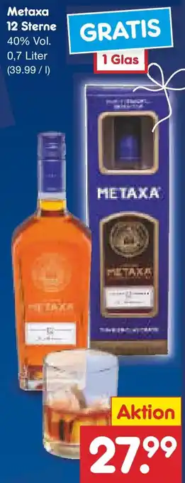 Netto Marken-Discount Metaxa 12 Sterne Angebot