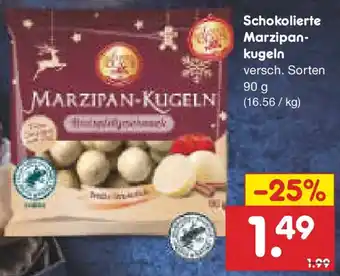 Netto Marken-Discount Schokolierte Marzipankugeln Angebot