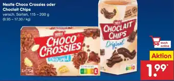 Netto Marken-Discount Nestle Choco Crossies oder Choclait Chips Angebot