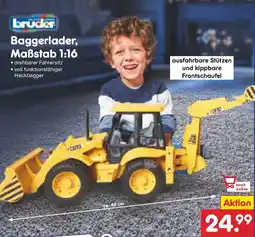 Netto Marken-Discount bruder Baggerlader, Maßstab 1:16 Angebot