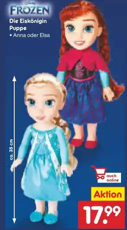 Netto Marken-Discount FROZEN Die Eiskönigin Puppe Angebot