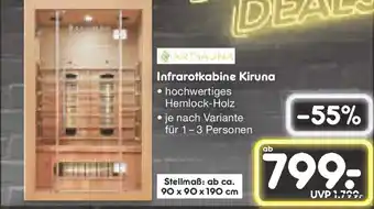 Netto Marken-Discount ARTSAUNA Infrarotkabine Kiruna Angebot