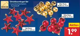Netto Marken-Discount DEKOR Christbaumkugel-Set Angebot