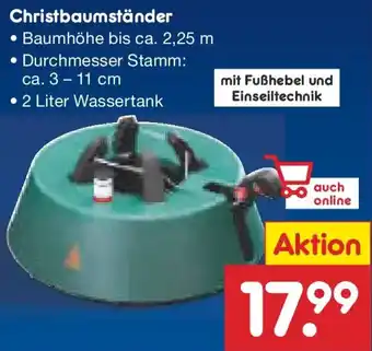 Netto Marken-Discount Christbaumständer Angebot