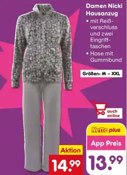 Netto Marken-Discount Damen Nicki Hausanzug Angebot