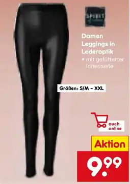 Netto Marken-Discount Damen Leggings in Lederoptik Angebot