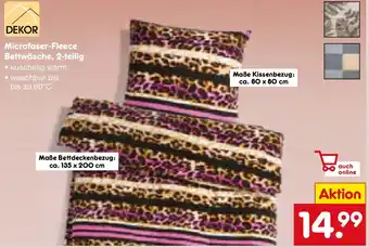 Netto Marken-Discount DEKOR Microfaser-Fleece Bettwäsche, 2-teilig Angebot