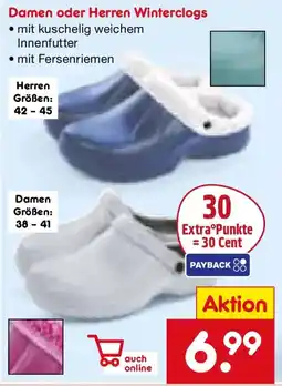 Netto Marken-Discount Damen oder Herren Winterclogs Angebot