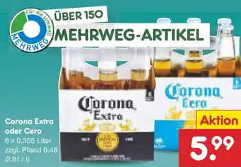 Netto Marken-Discount Corona Extra oder Cero Angebot