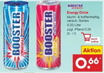 Netto Marken-Discount BOOSTER Energy Drink Angebot