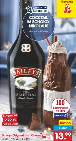 Netto Marken-Discount Baileys Original Irish Cream Angebot