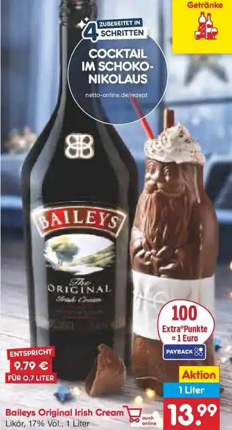 Netto Marken-Discount Baileys Original Irish Cream Angebot