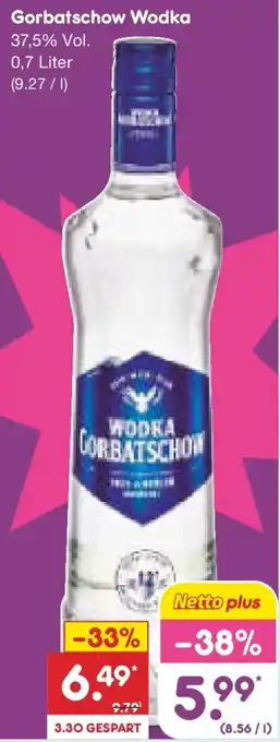 Netto Marken-Discount Gorbatschow Wodka Angebot