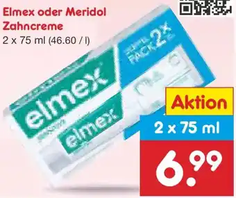 Netto Marken-Discount Elmex oder Meridol Zahncreme Angebot