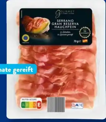 Aldi Süd Gourmet Finest Cuisine Jamón Serrano Gran Reserva Angebot