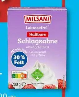 Aldi Süd Milsani H-Schlagsahne Angebot