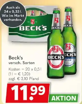 Getränkeland Beck's Angebot