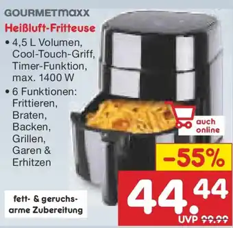 Netto Marken-Discount GOURMETMaxx Heißluft-Fritteuse Angebot