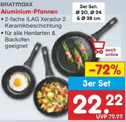 Netto Marken-Discount BRATmaxx Aluminium-Pfannen Angebot