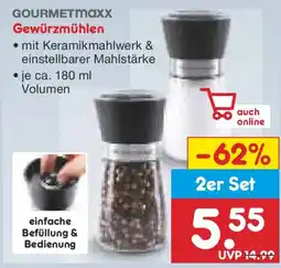 Netto Marken-Discount GOURMETmaxx Gewürzmühlen Angebot