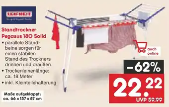Netto Marken-Discount LEIFHEIT Standtrockner Pegasus 180 Solid Angebot