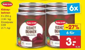 Netto Marken-Discount Beste Ernte Kidneybohnen Angebot