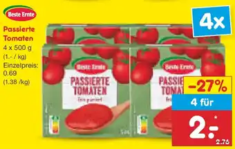 Netto Marken-Discount Beste Ernte Passierte Tomaten Angebot
