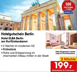 Netto Marken-Discount Hotelgutschein Berlin Hotel ELBA Berlin am Kurfürstendamm Angebot